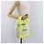 BALENCIAGA Borsa Cabas Navy XS in tela Giallo Argento Auth 186872 - vista 21