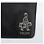 Clutch PRADA in pelle nera con dettagli argento Auth ka4774 Nero - vista 8