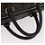 Céline Borsa Boston CELINE in tela Macadam PVC Pelle Nera Oro Auth 183367 Nero D'oro - vista 7