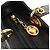 Borsa Christian Dior Canage Lady Dior in pelle di agnello nera e oro Auth 185302M Nero D'oro - vista 18