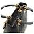 Borsa Christian Dior Canage Lady Dior in pelle di agnello nera e oro Auth 185302M Nero D'oro - vista 6