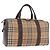 Borsa Boston Burberrys Nova Check in tela beige e oro Auth 185176 D'oro
