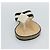CHANEL COCO Mark Beach Sandalen Holz Beige CC Authentisch 186134M - Ansicht 6