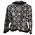 Giacca Moschino Cheap and Chic nera e beige con bordi in pizzo Nero - vista 2