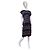 Marni Vestido midi estampado abstracto de seda Castaño Negro Rosa Azul