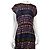 Marni Vestido midi estampado abstracto de seda Castaño Negro Rosa Azul - vista 3