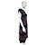 Marni Vestido midi estampado abstracto de seda Castaño Negro Rosa Azul - vista 4