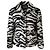 Webra-Print Kunstpelzjacke Versace Jeans Couture Schwarz Weiß Zebra-druck