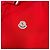 Polo rossa Moncler con colletto e polsini a righe Rosso - vista 2