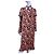 Baum und Pferdgarten Midikleid mit Blumenprint Schwarz Pink - Ansicht 2