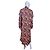 Baum und Pferdgarten Midikleid mit Blumenprint Schwarz Pink - Ansicht 4