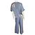 Autre Marque Completo Donna Blu Denim Hunter - vista 4