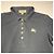 Polo Burberry de algodón negro con emblema dorado - vista 4