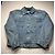 Roccobarocco Jeansjacke mit bestickten Flügeln Weiß Blau - Ansicht 3
