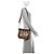 Gucci Borsa a Tracolla Crystal Monogram Small D Gold Ring Marrone Beige - vista 15