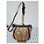 Gucci Borsa a Tracolla Crystal Monogram Small D Gold Ring Marrone Beige - vista 3