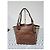 Burberry Borsa Tote Small Canterbury in Tela House Check e Pelle Marrone Beige - vista 3