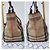 Burberry Borsa Tote Small Canterbury in Tela House Check e Pelle Marrone Beige - vista 5