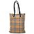 Burberry Rainbow House Check Shopper Mehrfarben Beige