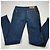 Calças jeans de ganga azul para mulher D&G com risca lateral em pele preta Preto - vista 11