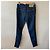 Calças jeans de ganga azul para mulher D&G com risca lateral em pele preta Preto - vista 2