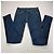 Calças jeans de ganga azul para mulher D&G com risca lateral em pele preta Preto - vista 3
