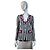 Moschino Cheap and Chic Blazer de rayas blanco y negro Roja