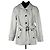 Abrigo con cinturón de mezcla de lana Burberry London Gris