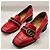 Gucci Mocassini in pelle rossa con morsetto Horsebit Rosso - vista 2