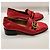 Gucci Mocassini in pelle rossa con morsetto Horsebit Rosso - vista 4
