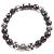 Autre Marque Bracciale Chrome Hearts in argento e granato Marrone