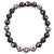 Autre Marque Bracciale Chrome Hearts in argento e granato Marrone - vista 3