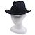 Autre Marque Fedora de algodão Borsalino com fita de logotipo listrada Preto Azul Azul marinho - vista 2