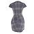 Autre Marque Glen Check Kleid YOKO CHAN Blau Marineblau - Ansicht 3