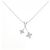 Autre Marque Collana in oro bianco Au750 e diamanti Argento