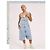 Levi's Pride Collection Salopette Corta in Denim Blu - vista 9
