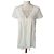 Sézane Vestido de Algodón Blanco Bordado