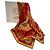 Versace Atelier Foulard in seta rosso e oro D'oro