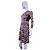 Missoni Vestido estampado zigzag Castaño Negro Rosa Beige - vista 3