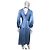 Autre Marque Fête Impériale Midi-Kleid aus blauer Seide - Ansicht 6