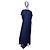 Autre Marque Sophie D'Hoore Seidenkleid Navy Dunkelblau