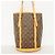 Borsa Tote Louis Vuitton Monogram Bucket GM Marrone - vista 11