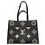 Borsa Tote Louis Vuitton Monogram Empreinte Bicolor OnTheGo MM Nero Beige