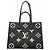 Borsa Tote Louis Vuitton Monogram Empreinte Bicolor OnTheGo MM Nero Beige - vista 12