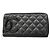 Cartera larga de piel de cordero Cambon Chanel Negro