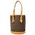 Borsa Tote Louis Vuitton Monogram Bucket PM Marrone