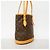Borsa Tote Louis Vuitton Monogram Bucket PM Marrone - vista 2