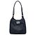 Borsa a Spalla Fendi Blue Canvas FF Marble Blu navy