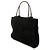 Borsa Gucci in scamosciato nero con manico in metallo - vista 2