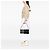 Borsa a tracolla Burberry Black Exploded Check Wool Fringe Shoulder Bag Nero - vista 6